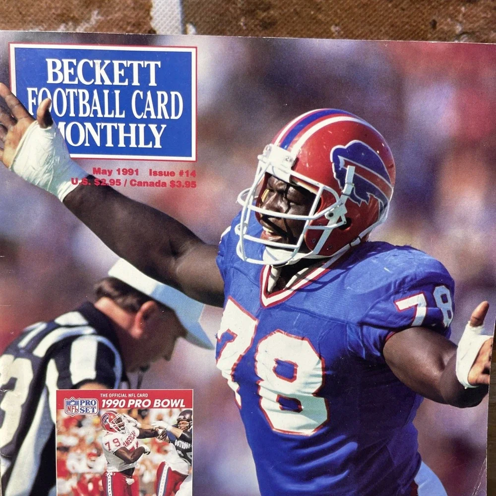 Beckett Football Card Monthly Magazine #14 Bruce Smith May 1991 Buffalo Bills